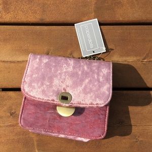 Cross Body Crushed Velvet Bag
